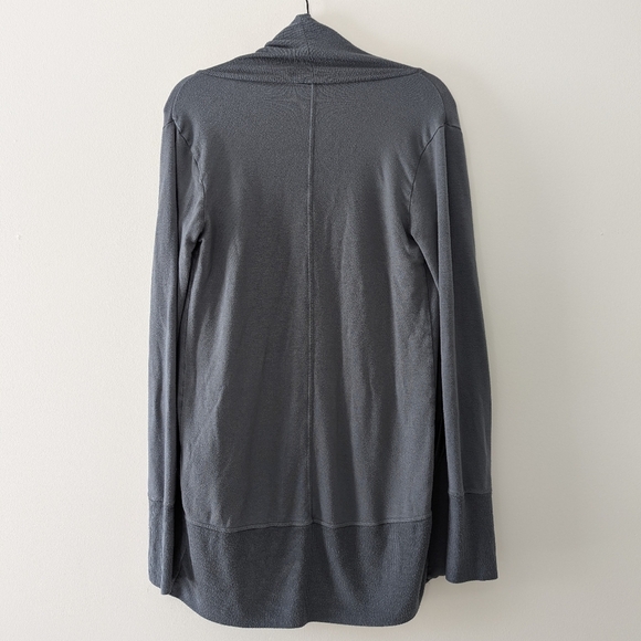 Athleta Pranayama Wrap Cardigan Dark Gray Soft Relaxed Fit - Size XS - Picture 3 of 7